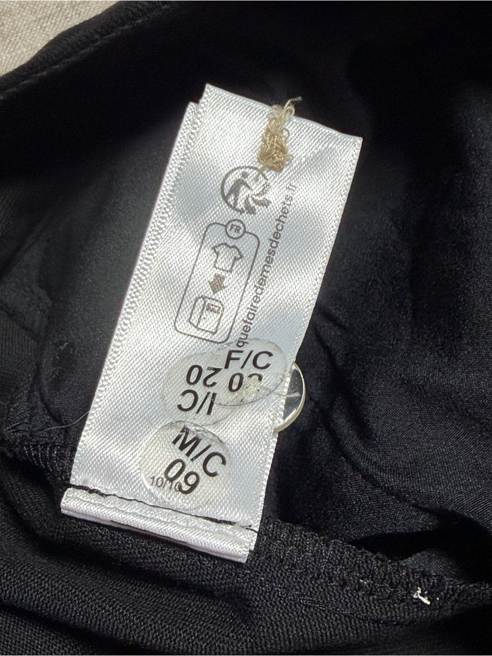 The Drop KarenBritChick Black Cargo Pants Asymmetrical Wide Leg M Utility - Picture 7 of 14
